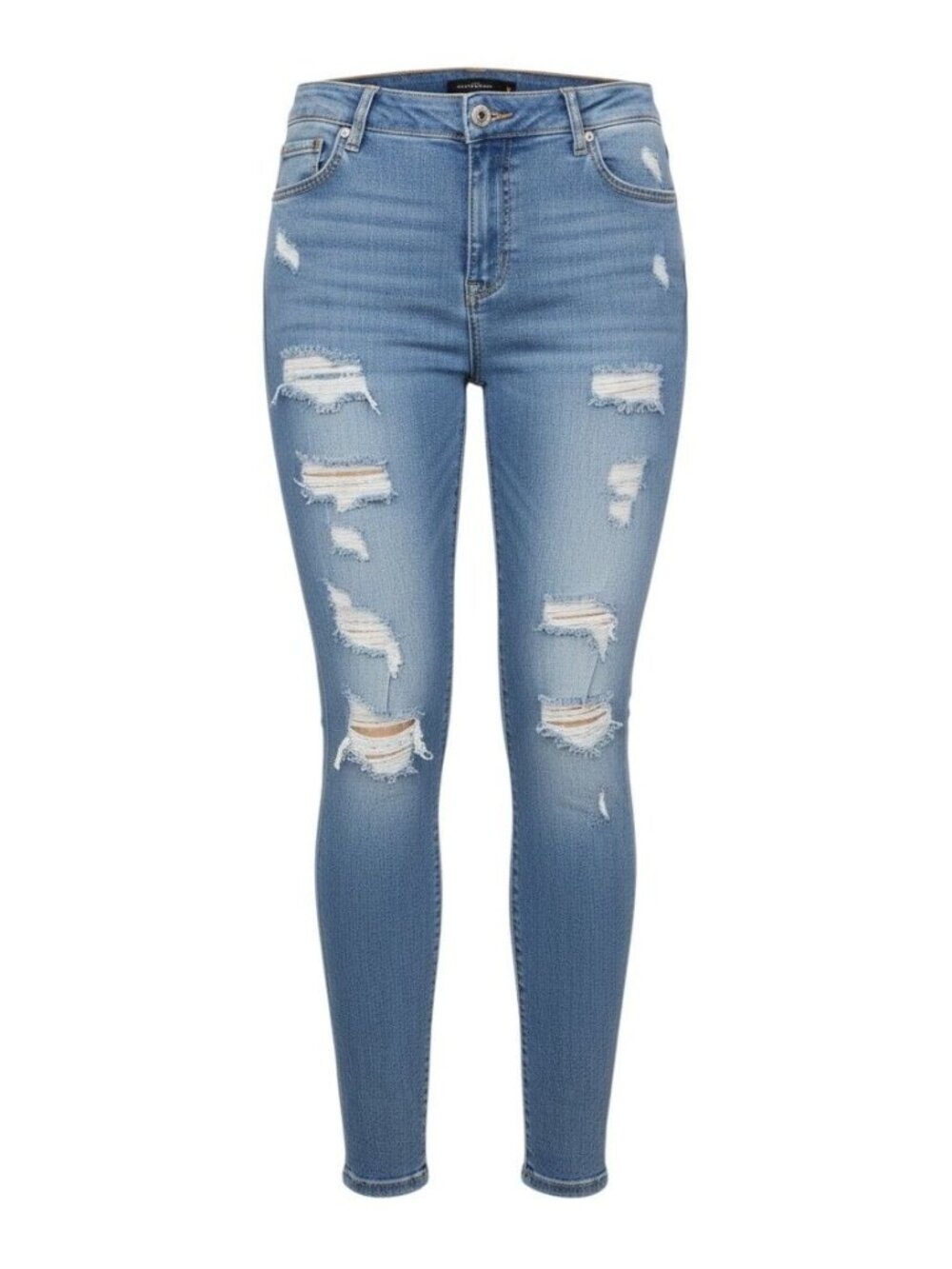 Torrid Womens Light Wash Bombshell Premium Stretch Skinny Ripped Jeans 18